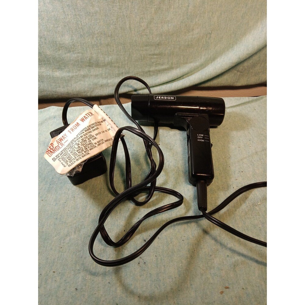 Jerdon mini travel hair dryer black